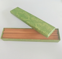 Bâtons d'encens en bois à marque privée, boîte d'emballage personnalisée, ligne de parfums naturels longue durée, pour l'automne, l'intérieur, la relaxation, la prière, en vrac