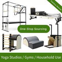 Equipo Profesional de Pilates Reformer de Madera Duradera con Sistema Deslizante de Riel Completo, Máquina de Entrenamiento de Núcleo de Roble para Estudio de Pilates