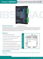 Driver de moteur pas à pas numérique biphasé HB556AC DC24-75V/AC24-50V Microstep 2-128, courant réglable, multiprotection pour CNC