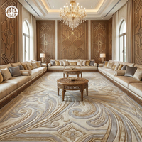 Dubai Beste Qualität Indoor Luxus Moderne Bankettsaal-Teppiche NZ Wolle/Botanische Seide Feuerfest Umweltfreundlich Waschbar Rutschfest