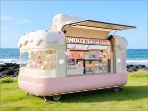 Chariot à cupcakes de rêve de MOLLY - Velours arc-en-ciel, Velours rouge, Chocolat Lava, Fleurs en fondant faites à la main, Promesse rose - Product Image 1