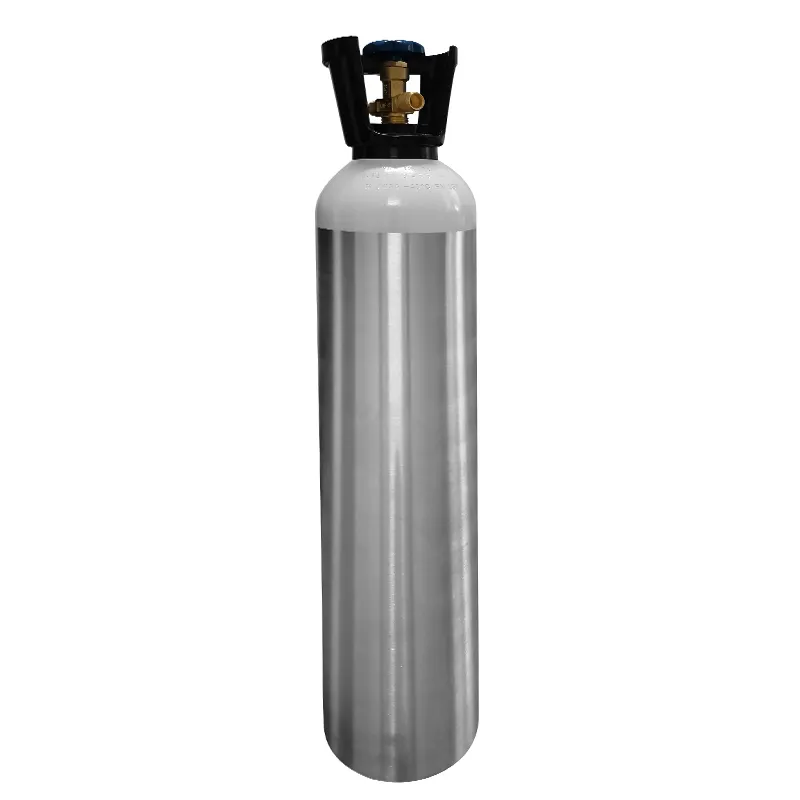 CO2 garrafa alumínio cilindro para uso doméstico Comercial Soda Maker Machine Aquarium