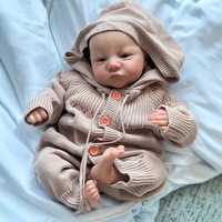 Muñeca Reborn Realista de 18 Pulgadas (48 cm) para Recién Nacidos, Linda Muñeca de Silicona para Manualidades, Muñeca de Arte Hecha a Mano, Regalo Moderno para Niños