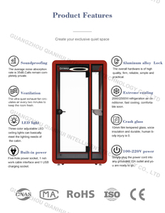 Hot-Selling Office Phonebooth Office Pod Meubles 45db Cabine insonorisée Téléphone pour une seule personne pour réunion de bureau - Product Image 5