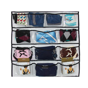 Organisateur de chaussures à 24 poches, <span class=keywords><strong>support</strong></span> de rangement pour chaussures suspendu avec 24 grandes poches en tissu pour ranger les chaussures et les pantoufles - Product Image 4