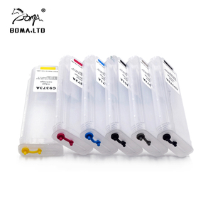 Personalizzato 300ML 6 colori riutilizzabile vuota per cartuccia d'inchiostro con Chip ad arco <span class=keywords><strong>HP</strong></span> Designjet 1708 T1708 Compatiblity 72 pezzi - Product Image 6