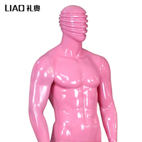 Mannequin Homme Complet Haut de Gamme en Fibre de Verre avec Tête, Présentoir de Boutique, Musclé, Posture Debout