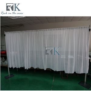 Aluminum <b>Standing</b> Curtain System Pipe and Drape <b>Backdrop</b> Pipe Kit for Wedding Event - Product Image 2