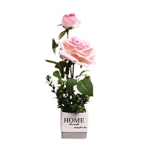 Bouquet de roses artificielles Jinhe, 10 cm-30 cm, haute simulation, décoration intérieure, accessoires de photographie, fleurs en plastique et en soie - Product Image 5