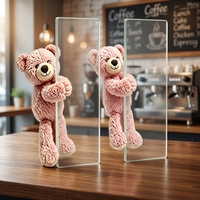 Mini peluche personnalisée à faible MOQ, jouet en peluche en forme de boisson café