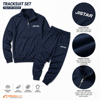 Perlengkapan Latihan Grosir Zip Sport Pakaian Olahraga Tim Latihan Logo Kustom Setelan Tim Solusi Satu Atap untuk Klub Olahraga