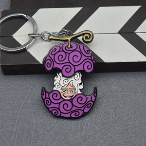Nuevo Estilo <span class=keywords><strong>Anime</strong></span>, Llavero Metálico con Personaje de Nika Luffy <span class=keywords><strong>Gear</strong></span> 5, Fruta del Diablo - Product Image 1