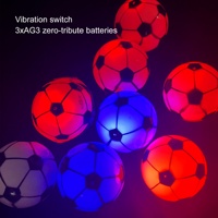 Ballon de plage gonflable en TPU lumineux LED le plus populaire, 65 mm, 1R1B LED, jeux pour enfants, ballon rebondissant lumineux festif