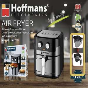<span class=keywords><strong>Friteuse</strong></span> à air Hoffmans 12L en acier inoxydable, appareil de cuisine 2400W, commande mécanique, cuisson saine - Product Image 4