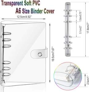 2 Fundas Protectoras de PVC para Libretas de Anillas, para Diario, Agenda, Cuaderno de Viaje - Product Image 5