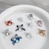 Accessoires de nail art style influenceur Paso Sico, en alliage, ornés de strass, boule de cristal scintillante faite à la main, prête à l'emploi pour les ongles