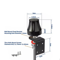 Petite antenne WiFi étanche 2.4GHz pour une utilisation en extérieur Installation à vis Toit de voiture Zigbee Antenne de toit de voiture
