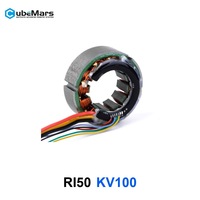 Moteur à couple compact sans cadre CubeMars RI50 KV100 à faible effet de recul pour articulation de robot, exosquelette, bras de cobot