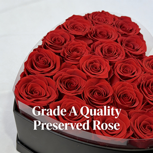 Rose Stabilizzate in Scatola a Forma di Cuore, Regalo <span class=keywords><strong>per</strong></span> <span class=keywords><strong>San</strong></span> <span class=keywords><strong>Valentino</strong></span>, Natale, Compleanno, Festa della Mamma, Lunga Durata 3-5 Anni - Product Image 3
