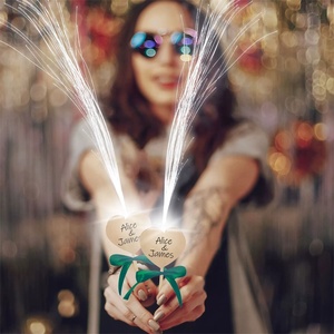 Đám Cưới Lấp Lánh Hình Trái Tim LED Gậy Phát Sáng Trắng Sợi Quang Wands Cô Dâu Tắm Sinh Nhật Lễ Tạ Ơn Nguồn Cung Cấp Bên Trang Trí Nội Thất - Product Image 5