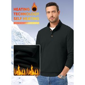 Sudadera de cuello alto para hombre FOXA, de manga larga, forro polar, térmica, ligera y transpirable. - Product Image 2