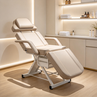Nouveau design, table de massage pliable grise pour esthéticienne, lit pour extensions de cils, table de massage inclinable, équipement de salon de beauté, spa, studio de tatouage