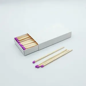 Extra Long Matches Colored Head Safety Matches Custom Match Box