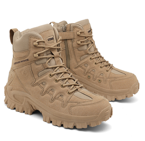 DF34 Men Outdoor UNZHUO MAKE 5AA Outdoor Training Desert <b>Boots</b> <b>Hiking</b> Shoes Stock Wholesales Brown Black Khaki Stock Wholesales - Product Image 1