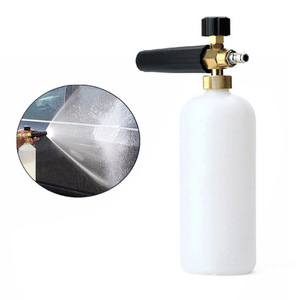 ปืนฉีดโฟมล้างรถ หัวทองแดง แบบหมุน ไหลแรง พร้อมข้อต่อเร็ว สีแดง ใช้งานด้วยมือ - Product Image 2