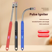Briquet plasma rechargeable USB JL902 moderne à rotation 360 degrés avec construction métallique pour cuisine, barbecue et usage extérieur