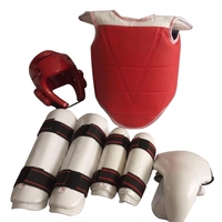 Équipement de protection durable pour le taekwondo, ensemble de 5 pièces, équipement de protection absorbant les chocs pour l'entraînement, vente en gros, logo personnalisé