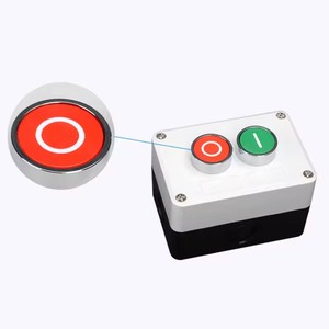 NEW XB2 Metal <strong>button</strong> switch control box start stop industrial <strong>identification</strong> symbol self reset circular emergency stop SWITCH - Product Image 2