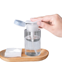 Distributeur de pompe à pression à une touche en gros contenants de cosmétiques vides bouteilles d'alcool liquide en plastique