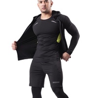 Vêtements d'entraînement de haute qualité à séchage rapide, 5 pièces, ensemble de vêtements de sport personnalisés pour hommes, vêtements de fitness résistants à l'usure, vêtements de gym