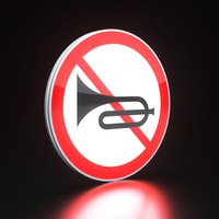 Nouveau design de plaque de signalisation LED en aluminium lumineuse active personnalisée
