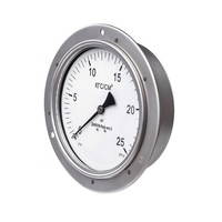 HUBEN 160mm 25MPa Stainless Steel Pressure Indicators Radial Axial Pressure Gauge for Hydraulic System Industrial Use 3-Year
