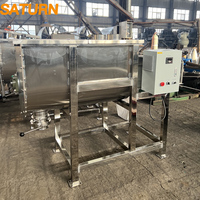 Mélangeur à ruban en acier inoxydable de 300 L pour le mélange de poudres alimentaires |   Mélangeur horizontal industriel pour farine et épices