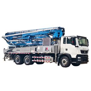 Bomba de Concreto de Pluma de 38m 43m 47m 52m 58m, Precio de Fábrica, Marca JIUHE, Bomba de Concreto Montada en Camión, Bombas de Pluma de Concreto Montadas en Camión - Product Image 3