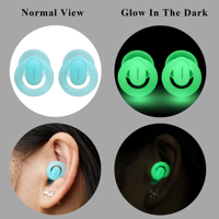 Bouchons d'oreilles en silicone personnalisés avec logo, phosphorescents, réduction du bruit, pour dormeurs latéraux, réutilisables, certifiés EN352-2 pour le sommeil
