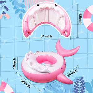 Flotteur de <span class=keywords><strong>piscine</strong></span> gonflable, flotteur gonflable amusant, bouée de natation, flotteur de requin gonflable portable pour enfants, logo personnalisé - Product Image 6