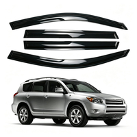 Para Toyota RAV4 2006-2012, visera de ventana de 4 puertas, protector solar y de lluvia, deflectores de ventilación.