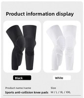 Protection de compression professionnelle, protection fine pour le basketball et le volley-ball, protection anti-collision en nid d'abeille pour les jambes