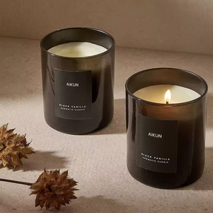 Boîte cadeau élégante AIKUN, <span class=keywords><strong>service</strong></span> personnalisé, bougie aromathérapeutique à combustion longue durée, balcon, détente naturelle, ambiance rafraîchissante, bougie parfumée - Product Image 2
