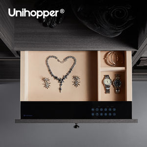 Uni hopper Luxus Smart Fingerprint Schmuck Safe Box Diebstahls icherung Versteckte Garderobe Schiebe schublade Safe - Product Image 2
