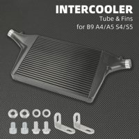 Kit Radiator Racing Aluminium Intercooler Tube & Fins untuk AUDI B9 2016-2021 A4 A5 2018-2021 S4 S5 EA839 3.0T Turbo Cold Intake