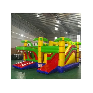 Château gonflable de crocodile Combo Maison gonflable commerciale de rebond de crocodile <span class=keywords><strong>avec</strong></span> une bouche de travail à <span class=keywords><strong>vendre</strong></span> - Product Image 1