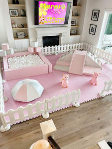 Hoge Dichtheid Spons Luxe Roze En Witte Indoor Kinderen Soft <span class=keywords><strong>Play</strong></span> Verhuur Apparatuur Sets Speelplaats Ballenbak Peuters Soft <span class=keywords><strong>Play</strong></span> - Product Image 4