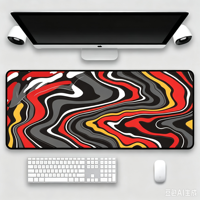 Tapis de souris de jeu carré extra large en caoutchouc naturel de 3 mm d'épaisseur avec design par transfert thermique pour usage au bureau