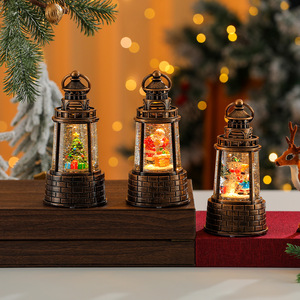 New Christmas Water-filled Glowing Music Box Crystal Ball Creative Mini Lantern Night <b>Light</b> Ornament <b>Small</b> Gift - Product Image 4