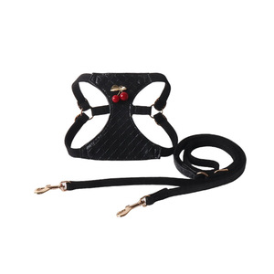 Arnés de Lujo para Perro, Personalizable con Logotipo, Ligero, Ajustable, Sin Tirones, de Cuero PU, Conjunto de Chaleco para Mascotas - Product Image 6